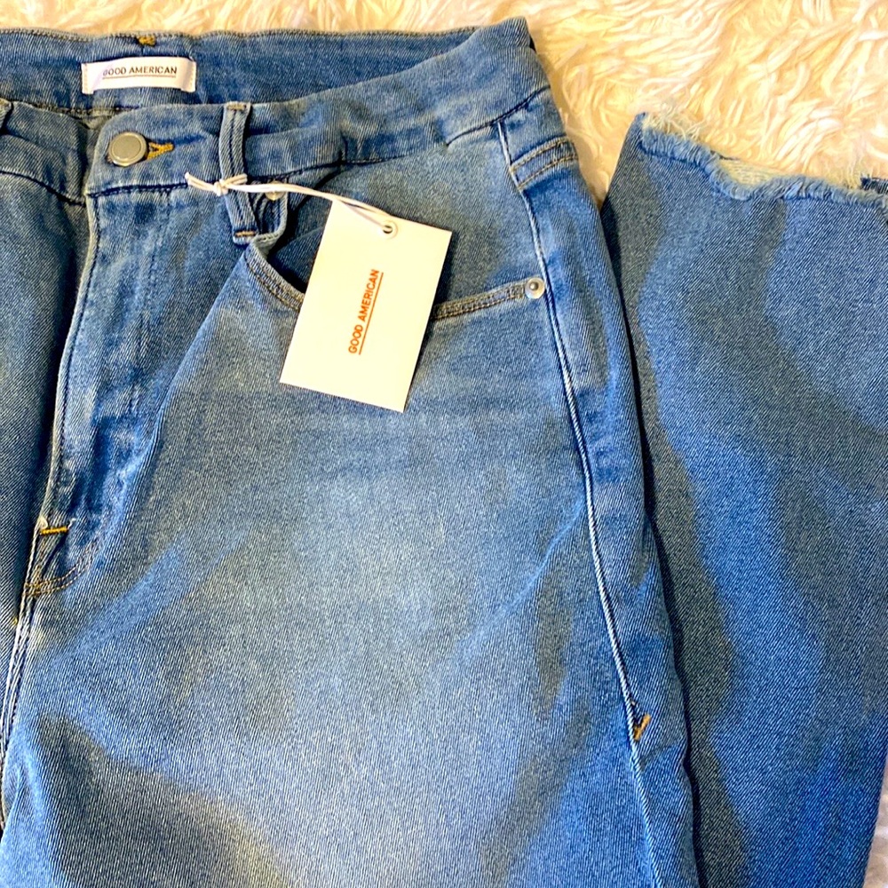 Good American good curve skinny fray